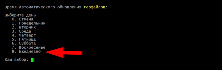 День автообновления